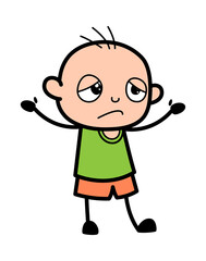 Regret Bald Boy Cartoon