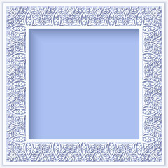 Vector abstract decorative floral ethnic ornamental illustration.