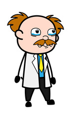 Cartoon Scientist Crying