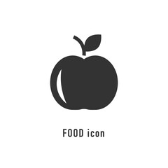 Apple icon in flat style