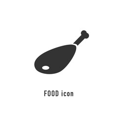 Meat icon in flat style