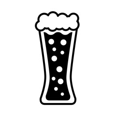 beer glass drink line style icon