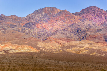 Stunning color palette on the artist's drive in the Death Valley National Park