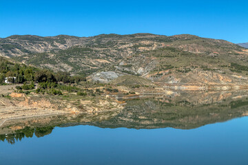 reflections in the Beninar reservoir