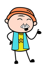 Cartoon Grandpa Speaking