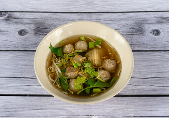 Thai Noodle Soup Mixed Dishes 