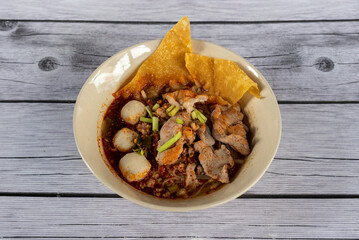 Thai Noodle Soup Mixed Dishes 