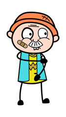 Injured Cartoon Grandpa