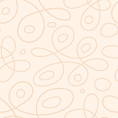 Vector abstract pattern on a beige background curved lines