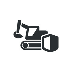 Construction equipment insurance icon