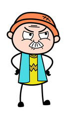 Aggressive Grandpa Cartoon
