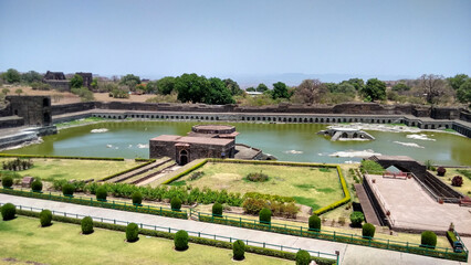The  pond (named as kapur tank) at Jahaj Mahal (jahaj means Ship, Mahal means Building) build in 15th century is situated at Mandu, Mandavgarh, Madhya pradesh, India