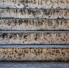 Stained concrete staircase