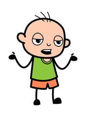 Bald Boy Talking Cartoon