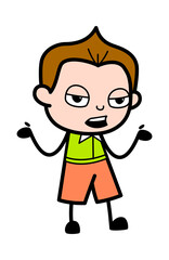 Schoolboy Talking Cartoon