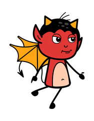 Devil Expressionless Face Cartoon