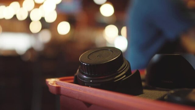Cinema lens in a pelican case