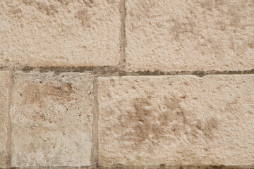old grey brick wall texture background. Civil and industrial construction.