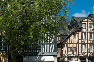 Fachwerk-Bürgerhäuser in Rouen