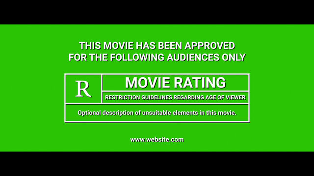 Movie Trailer Rating Screen Title