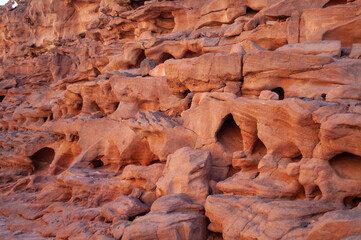red rocks in the desert