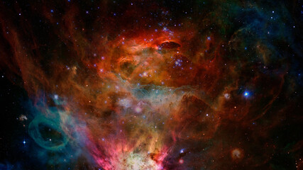 Fototapeta na wymiar Outer space background. Elements of this image furnished by NASA