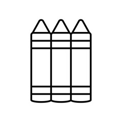 colors pencils icon, line style