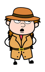 Cartoon Investigator Listening