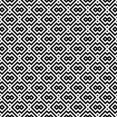 Seamless simple geometric pattern in black and white