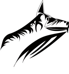 wolf head tattoo,new,design,artwork,pdf,