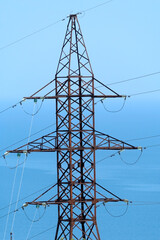 electric tower high voltage post