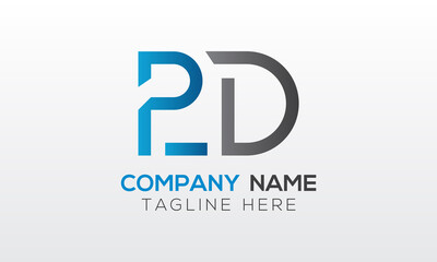 Initial PD Letter Logo With Creative Modern Business Typography Vector Template. Creative Letter PD Logo Vector.