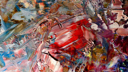 Colorful abstract background wallpaper. Modern motif visual art.  Mixtures of oil paint. Trendy...