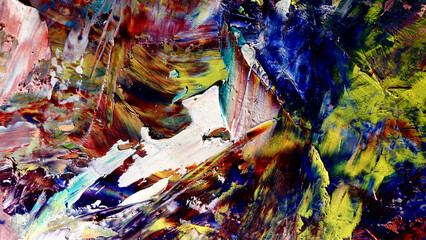 Colorful abstract background wallpaper. Modern motif visual art.  Mixtures of oil paint. Trendy...