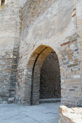 Fototapeta premium ancient vaulted hall of old fortress
