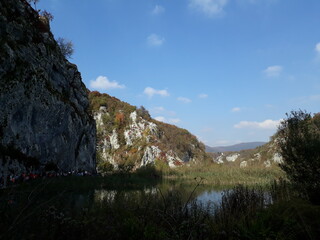 Blue Lake and recording. dashing sunlight