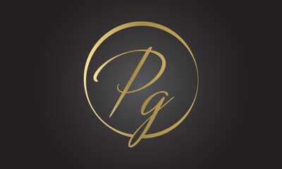 Initial PG Letter Logo With Creative Modern Business Typography Vector Template. Creative Letter PG Logo Vector.