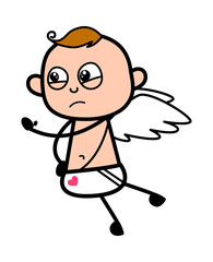 Cartoon Angel Threatening