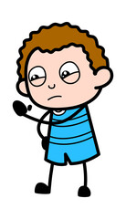 Cartoon Kid Threatening
