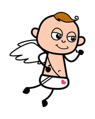 Angel Cartoon Challenging to Fight
