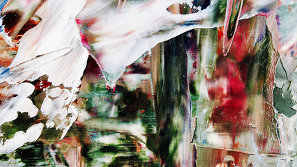 Colorful abstract background wallpaper. Modern motif visual art.  Mixtures of oil paint. Trendy...