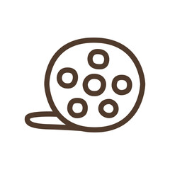 Simple vector icon roll of film