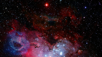 Starfield on night sky. Elements of this image furnished by NASA