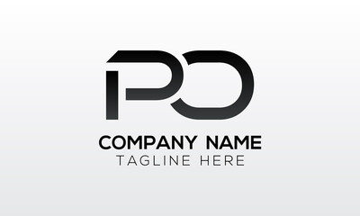 Initial PO Letter Logo With Creative Modern Business Typography Vector Template. Creative Letter PO Logo Vector.