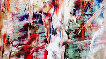 Colorful abstract background wallpaper. Modern motif visual art.  Mixtures of oil paint. Trendy...