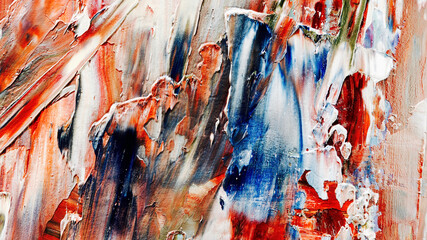 Colorful abstract background wallpaper. Modern motif visual art.  Mixtures of oil paint. Trendy...