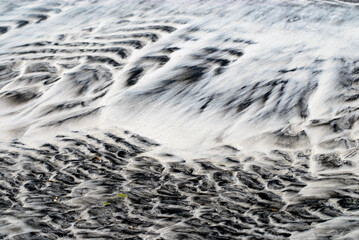 ABSTRACT- A Metaphorical Image of Surf Sculpted Beach Sand