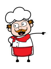 Obraz premium Pointing Businessman Cartoon Illustration