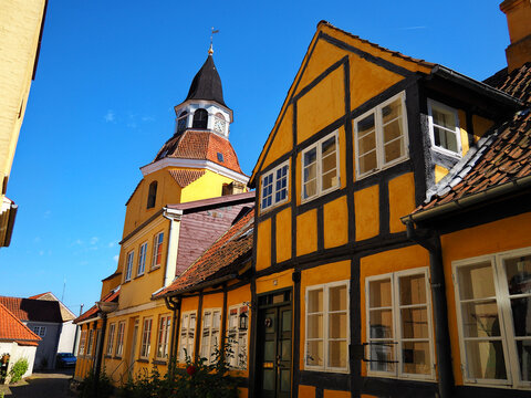 Bell tower in Faaborg Funen Denmark
