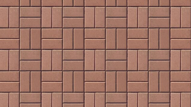 Seamless looping motion. Specially prepared for filling the background with a seamless brickwork pattern. Vertically oriented video.